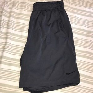 Gray Nike gym shorts